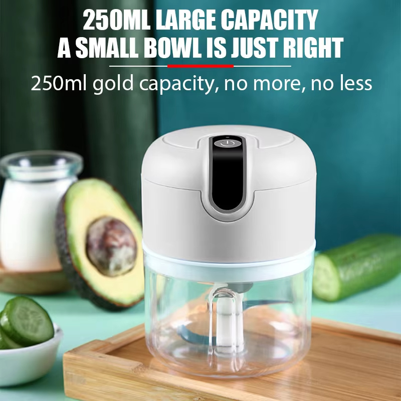 Baby Food Mixer - 250ML electric meat grinder, garlic chopper,