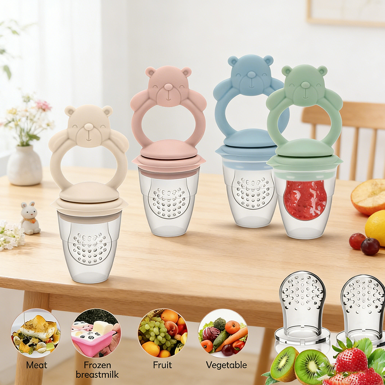 Baby Food Fruits - Baby Fruit & Food Feeder Pacifier,