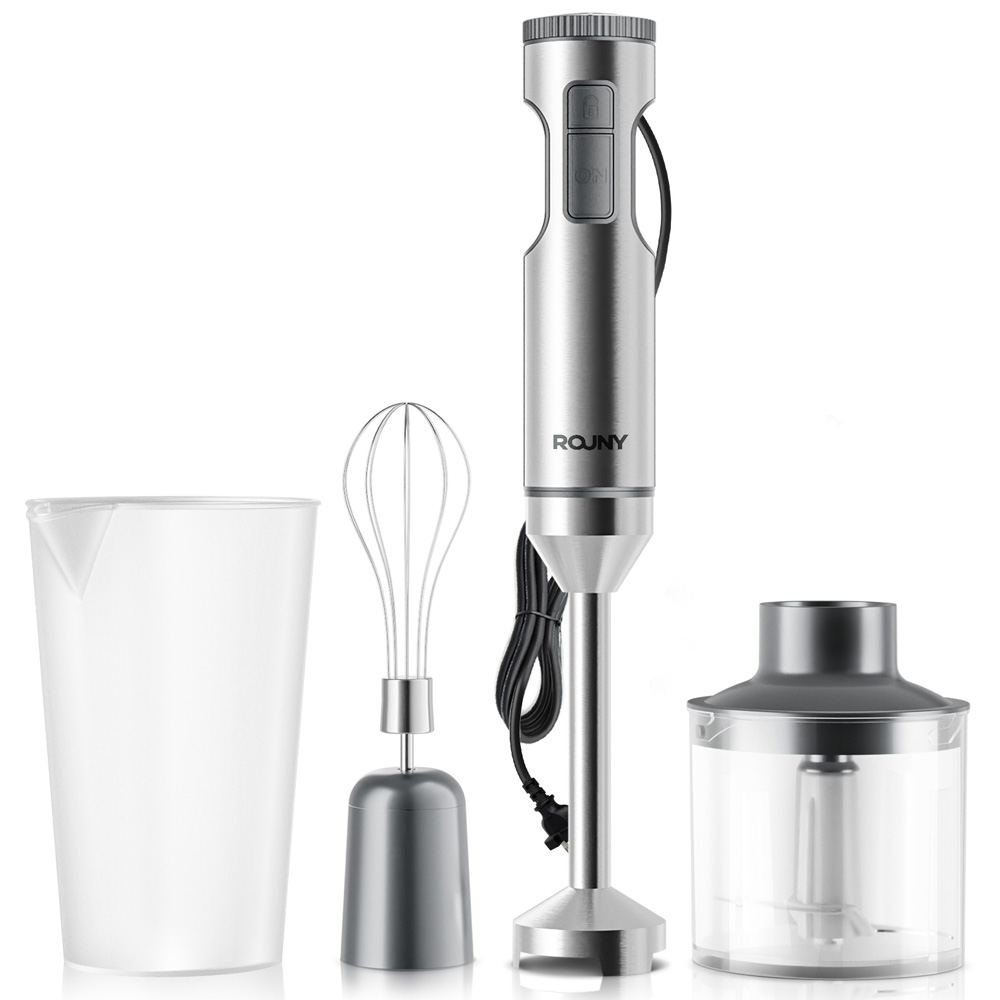 Baby Food Mixer - Hand Immersion Blender Powerful 4-in-1,Stainless Steel