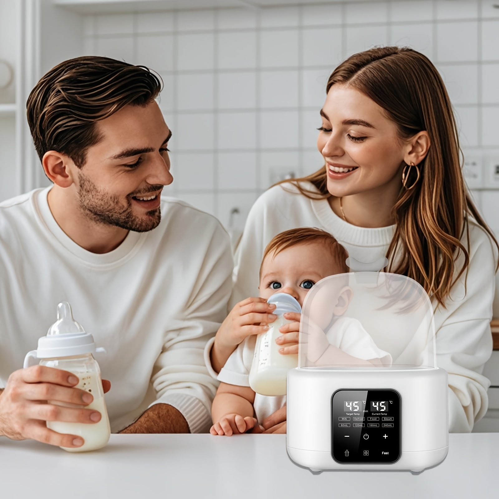 Baby Food Warmer - 6-in-1 Baby Bottle Warmer with Timer