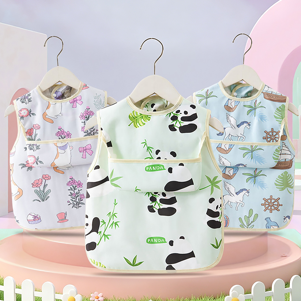 Baby Food Kids - 0-4Y Baby Bibs & Pocket Waterproof