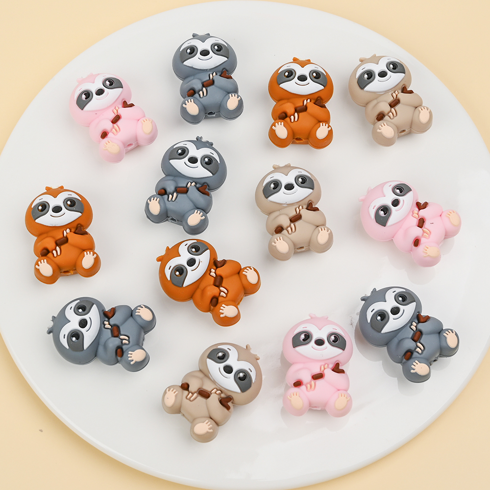Baby Food Mixer - 4Pcs Food Grade Animal Silicone BeadsFor