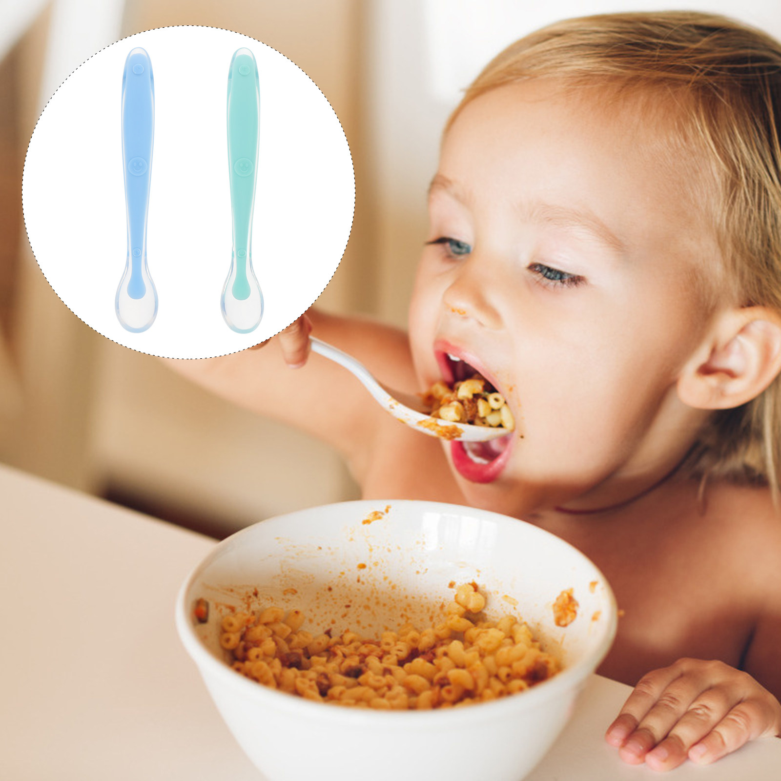 Baby Food Weaning - 2Pcs Baby Feeding Spoons -Feeding Training