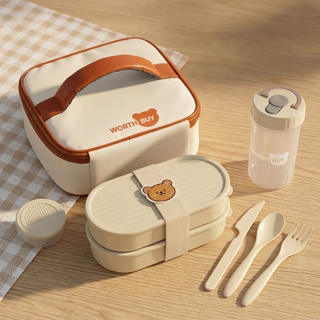 Baby Food Fruits - Microwaveable Plastic Lunch Box With Cute