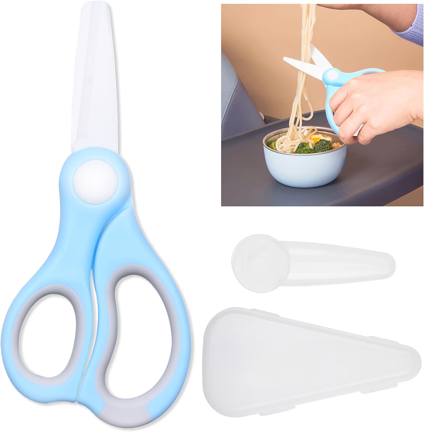Veggie Baby Food - Ceramic Baby Food Scissors with Dust