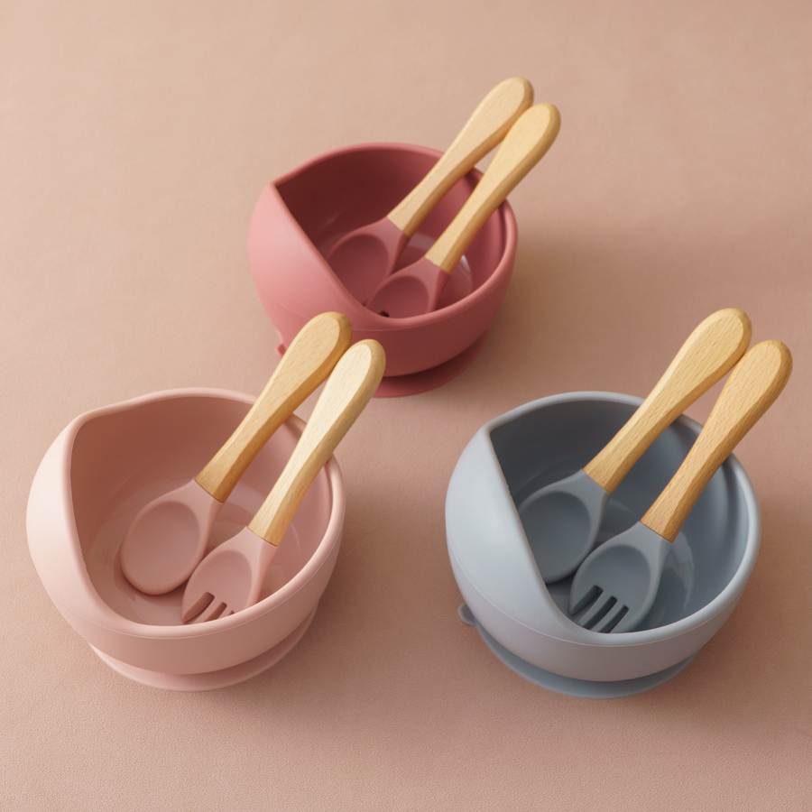 3PCS Baby Silicone Dinner Set  - Baby Food Kids のレビューと価格