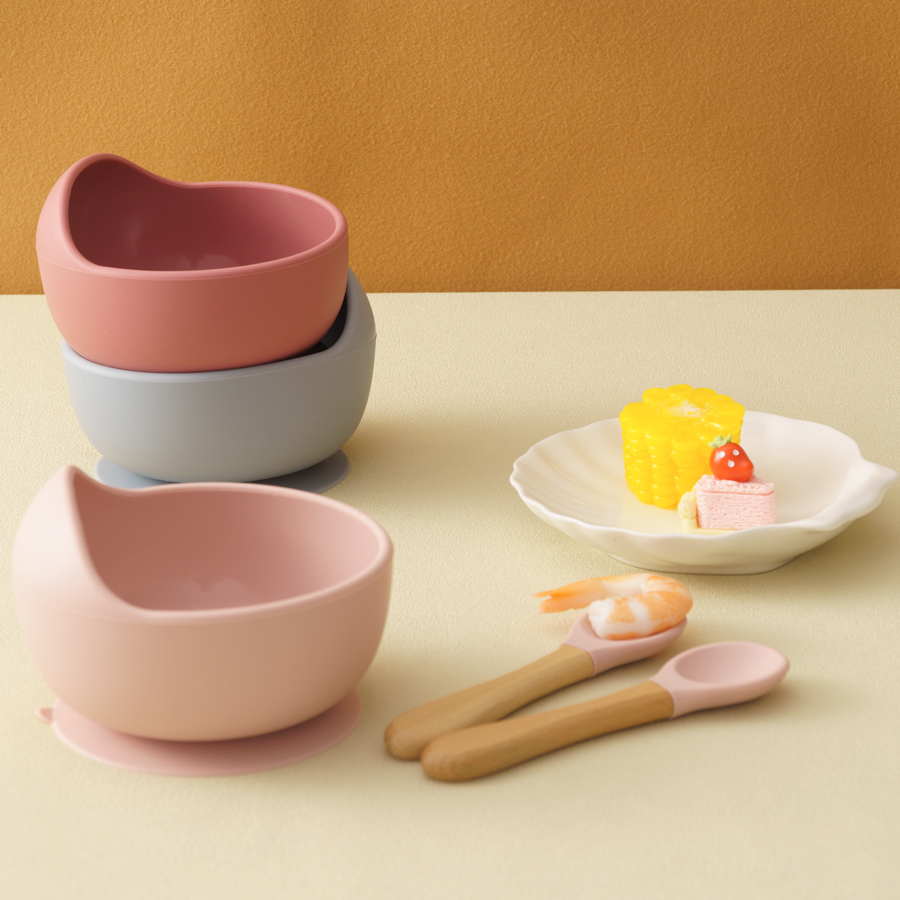 3PCS Baby Silicone Dinner Set  - Baby Food Kids のレビューと価格