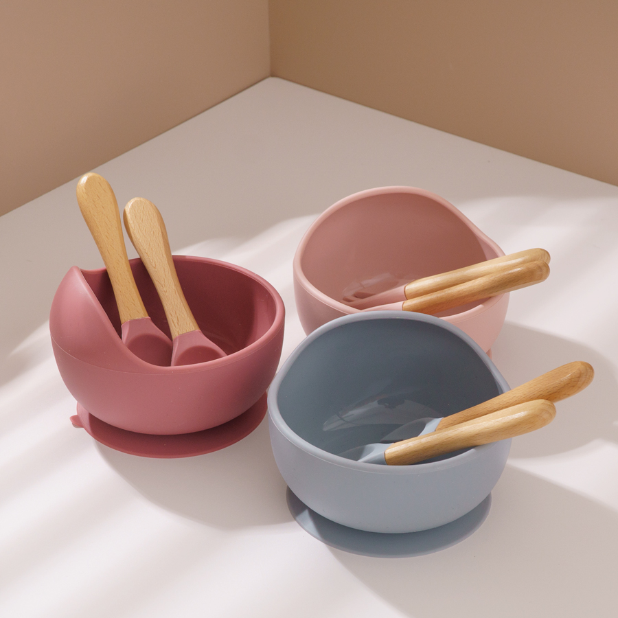 3PCS Baby Silicone Dinner Set  - Baby Food Kids のレビューと価格