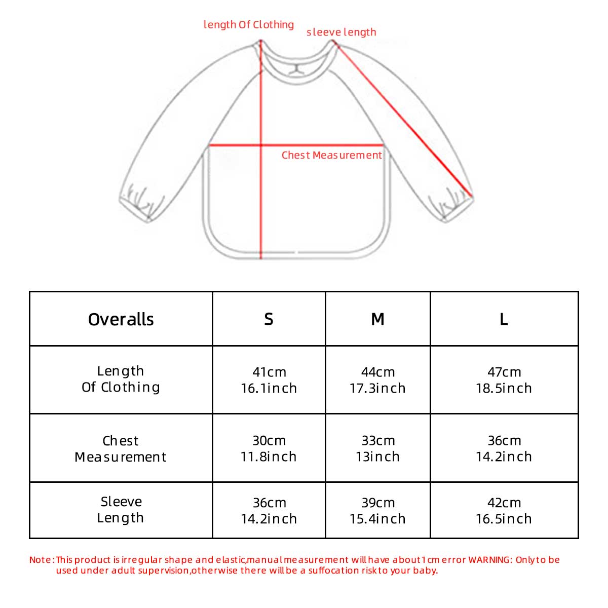 Kids Baby Long Sleeved PU Bibs - Bib Long Sleeve のレビューと価格