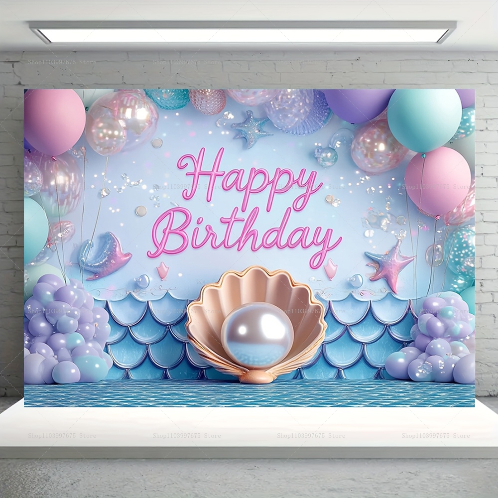 Mermaid Party Backdrops Childr - Baby Food Mixer のレビューと価格
