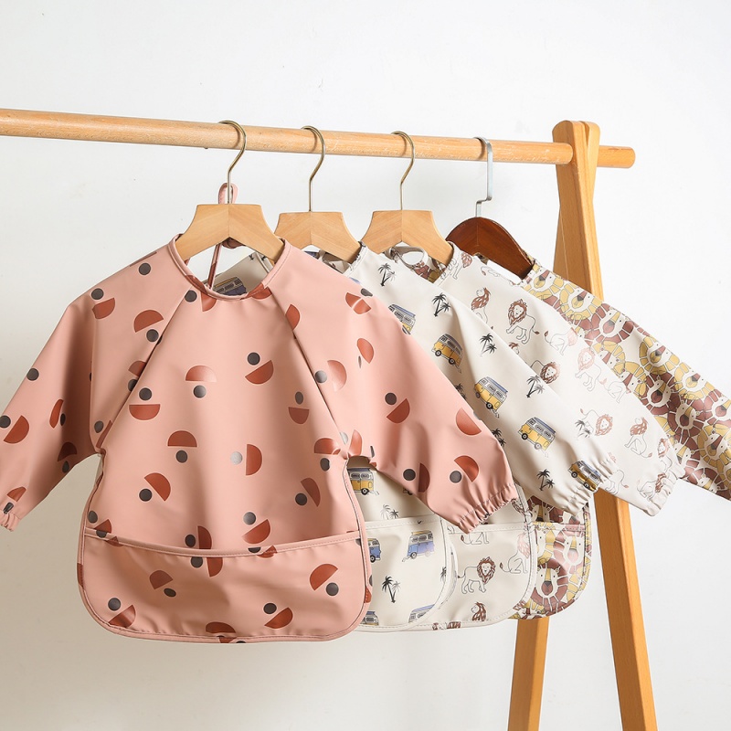 Long-sleeved PU reversible bib - Bib Long Sleeve のレビューと価格