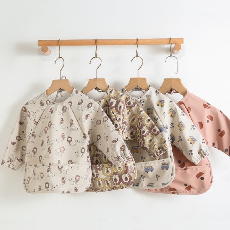 Long-sleeved PU reversible bib - Bib Long Sleeve のレビューと価格