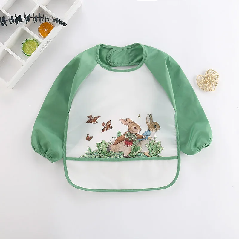 Baby's Soft Waterproof Bib Kid - Bib Long Sleeve のレビューと価格