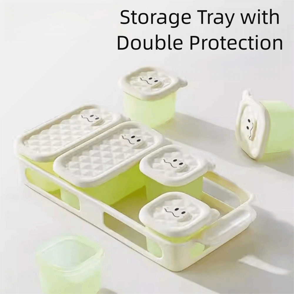 3/4/6 Grid Design Baby Food Fr - Baby Food Tray のレビューと価格
