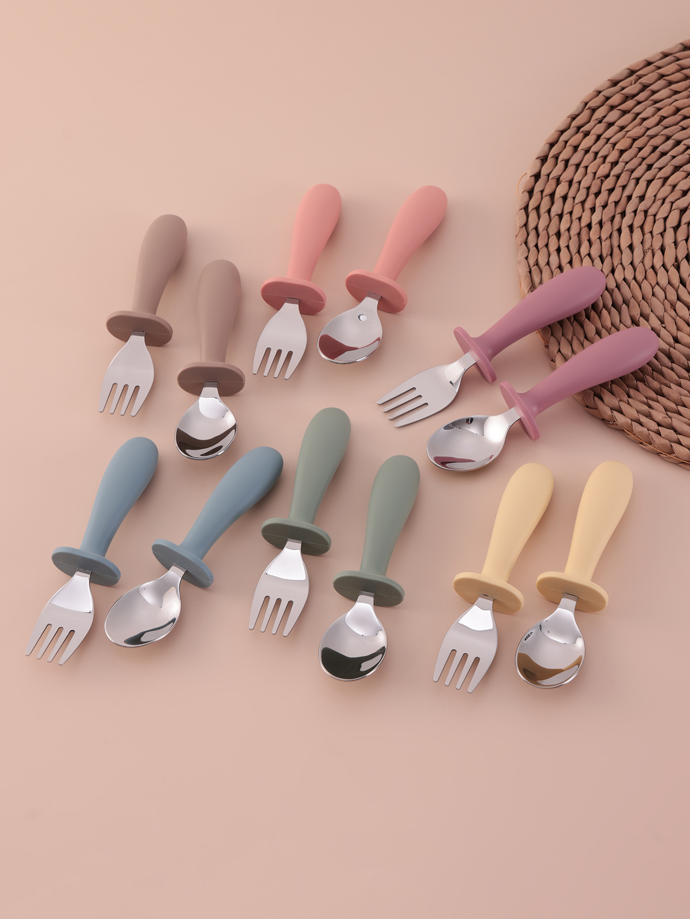 2PCS Stainless Steel Fork Spoo - Baby Food Weaning のレビューと価格
