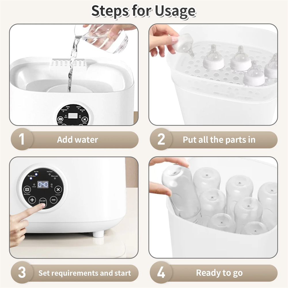 Baby Bottle Sterilizer, HDJ 4- - Baby Food Warmer のレビューと価格