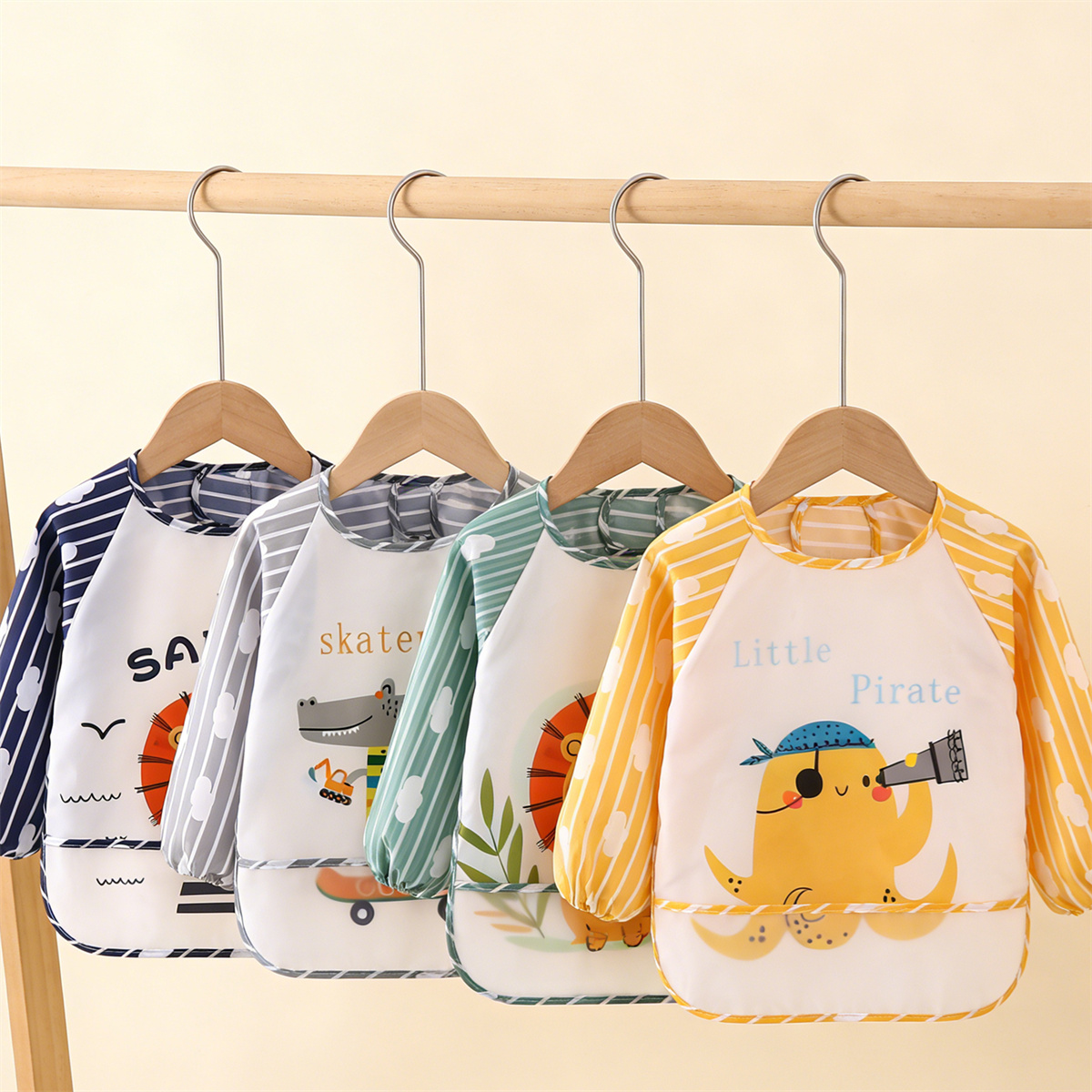 2pcs Waterproof Full Sleeve Ba - Bib Long Sleeve のレビューと価格