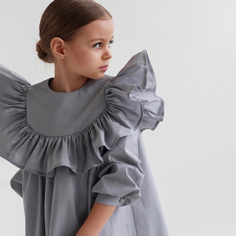 Baby Girl Cotton Princess Ruff - Bib Long Sleeve のレビューと価格