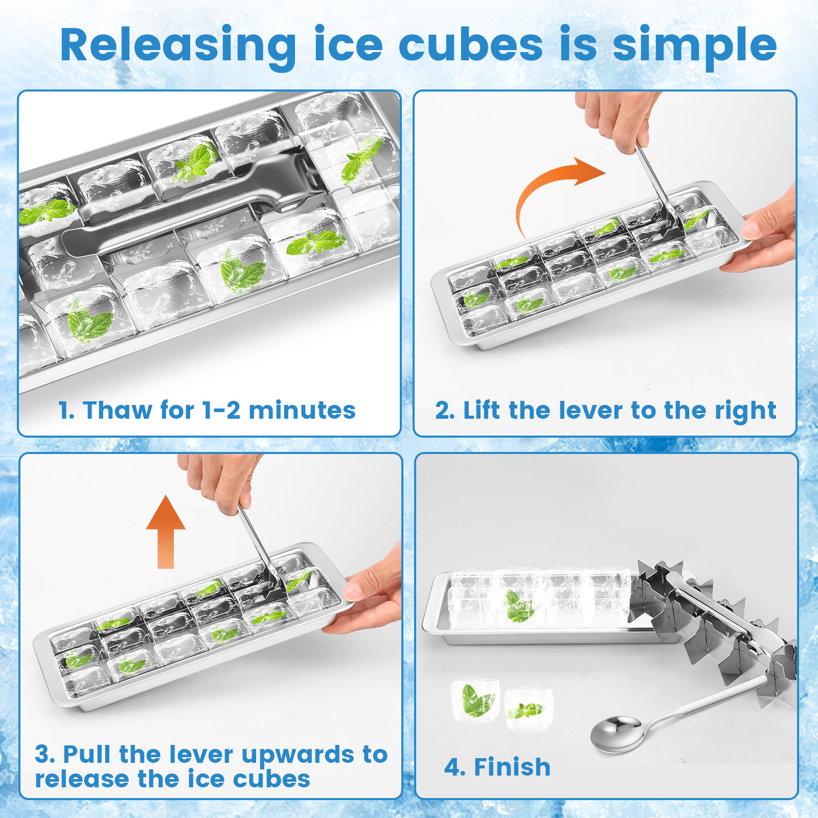 Vintage Stainless Steel Ice Cu - Veggie Baby Food のレビューと価格
