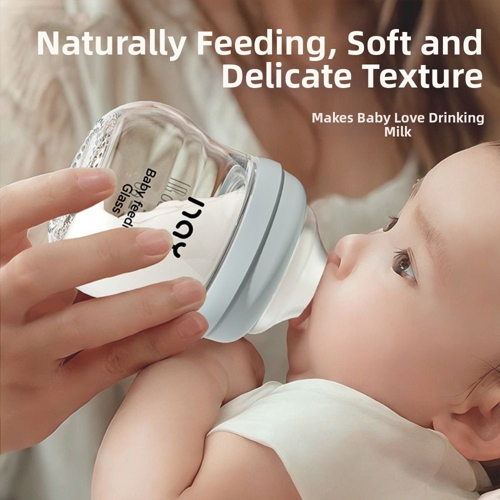 Glass Baby Bottle Anti-flatule - Baby Food Nutrition のレビューと価格