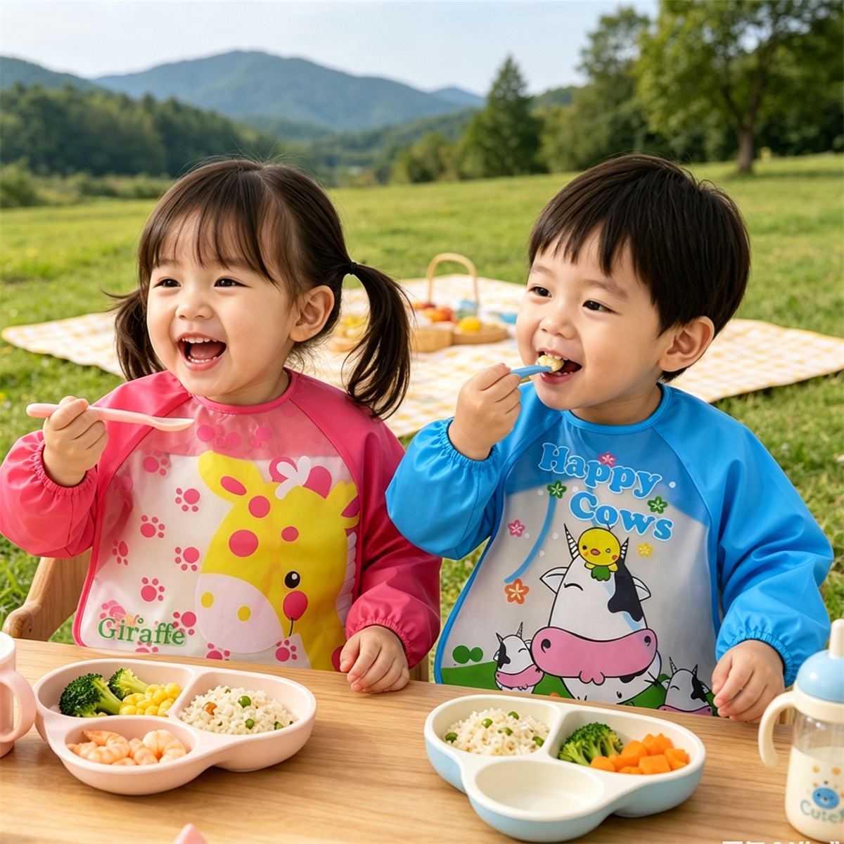 Waterproof Full Sleeve Baby Bi - Bib Long Sleeve のレビューと価格