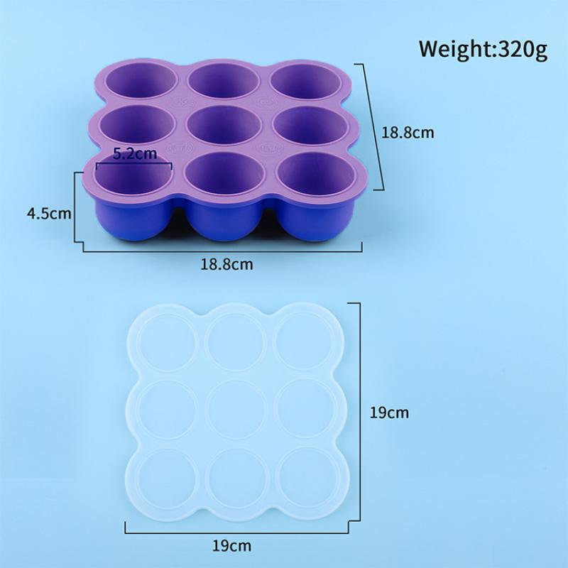 Baby Food Silicone Container 9 - Baby Food Tray のレビューと価格