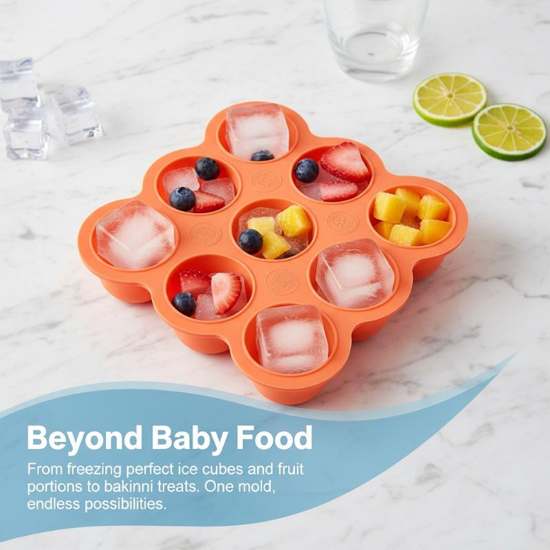 Baby Food Silicone Container 9 - Baby Food Tray のレビューと価格