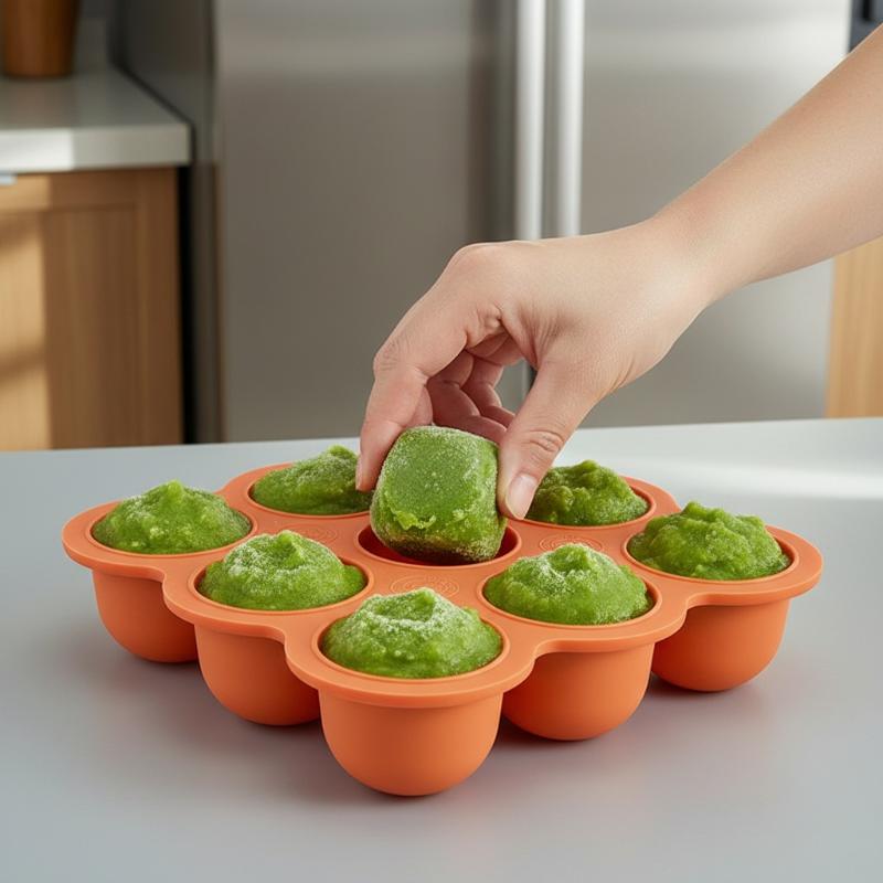 Baby Food Silicone Container 9 - Baby Food Tray のレビューと価格