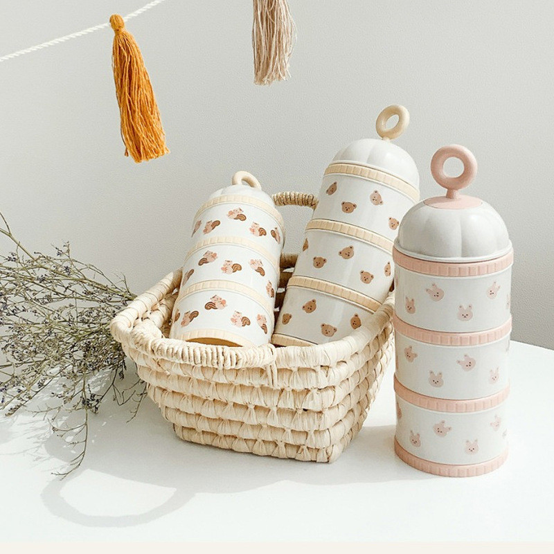 Cute Bear Milk Powder Box Baby - Baby Food Nan のレビューと価格