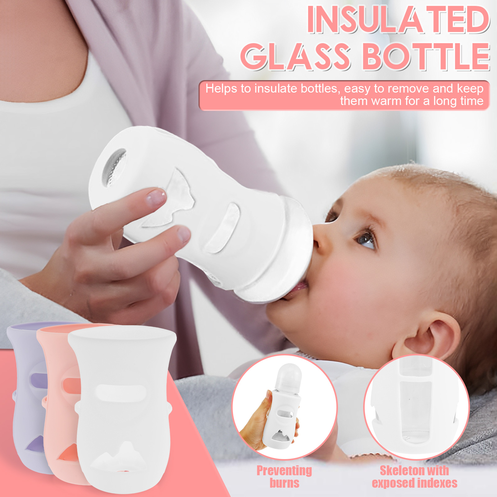 Silicone Sleeves Silicone Baby - Baby Food Nan のレビューと価格