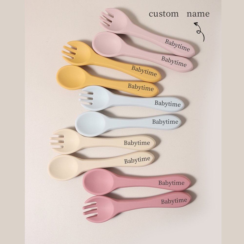 Custom name 1 pair silicone sp - Baby Food Nutrition のレビューと価格