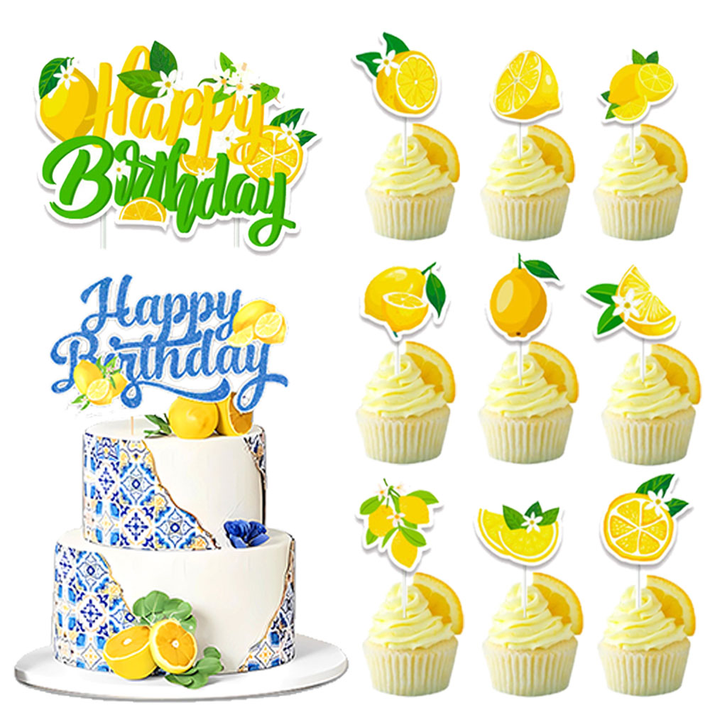 Lemon Cupcake Toppers Summer C - Baby Food Fruits のレビューと価格