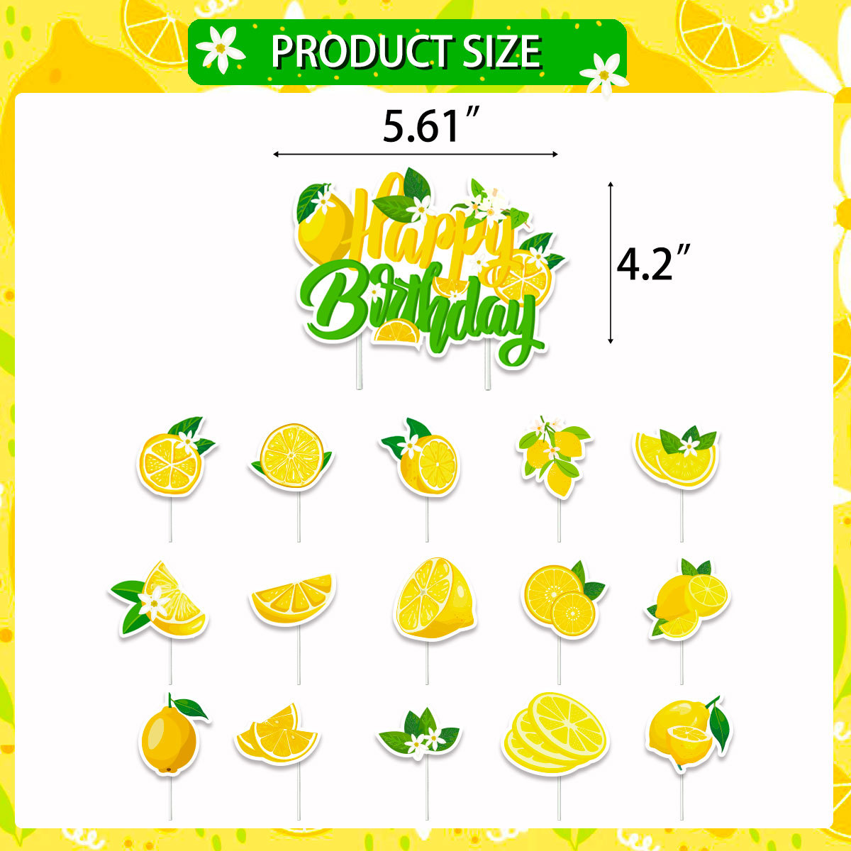 Lemon Cupcake Toppers Summer C - Baby Food Fruits のレビューと価格
