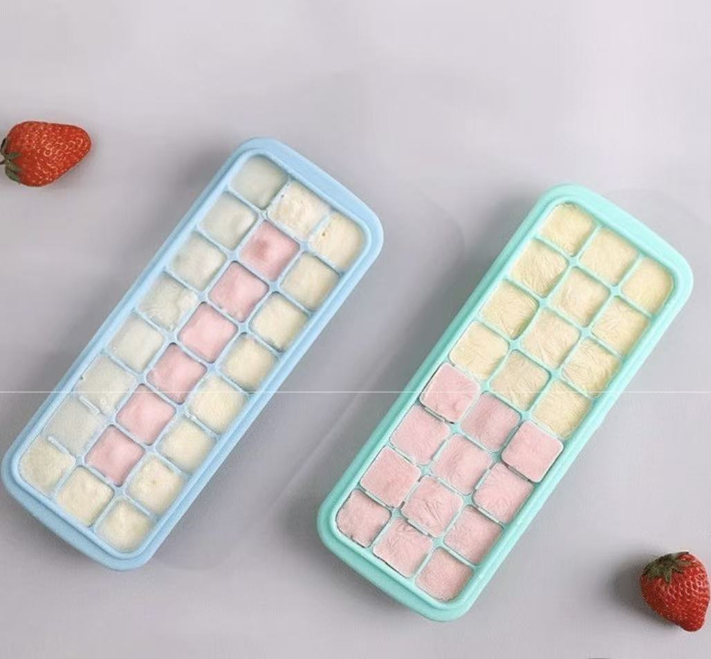 Silicone Ice Cubes Tray with L - Baby Food Tray のレビューと価格