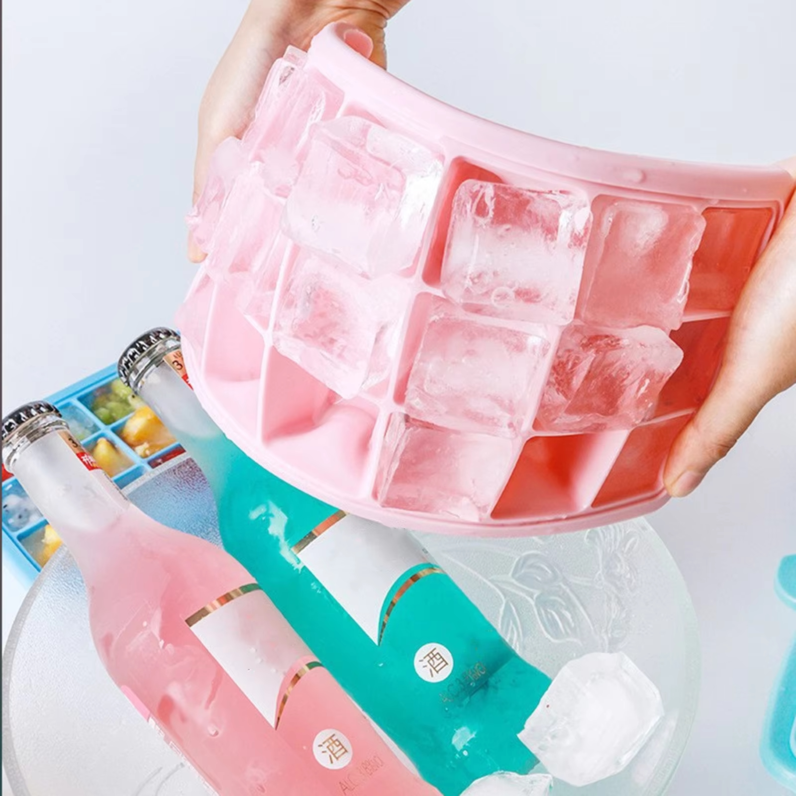 Silicone Ice Cubes Tray with L - Baby Food Tray のレビューと価格