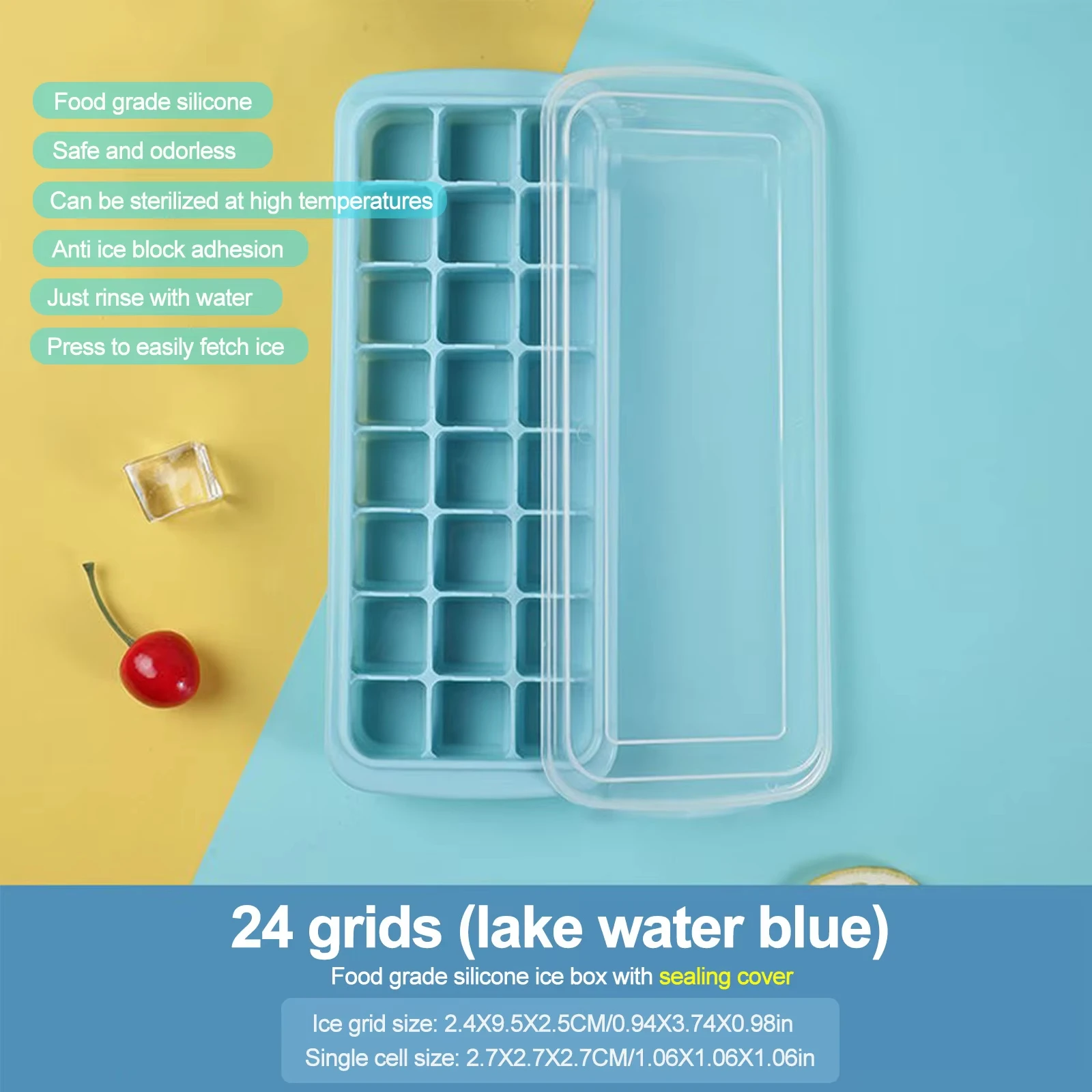 Silicone Ice Cubes Tray with L - Baby Food Tray のレビューと価格