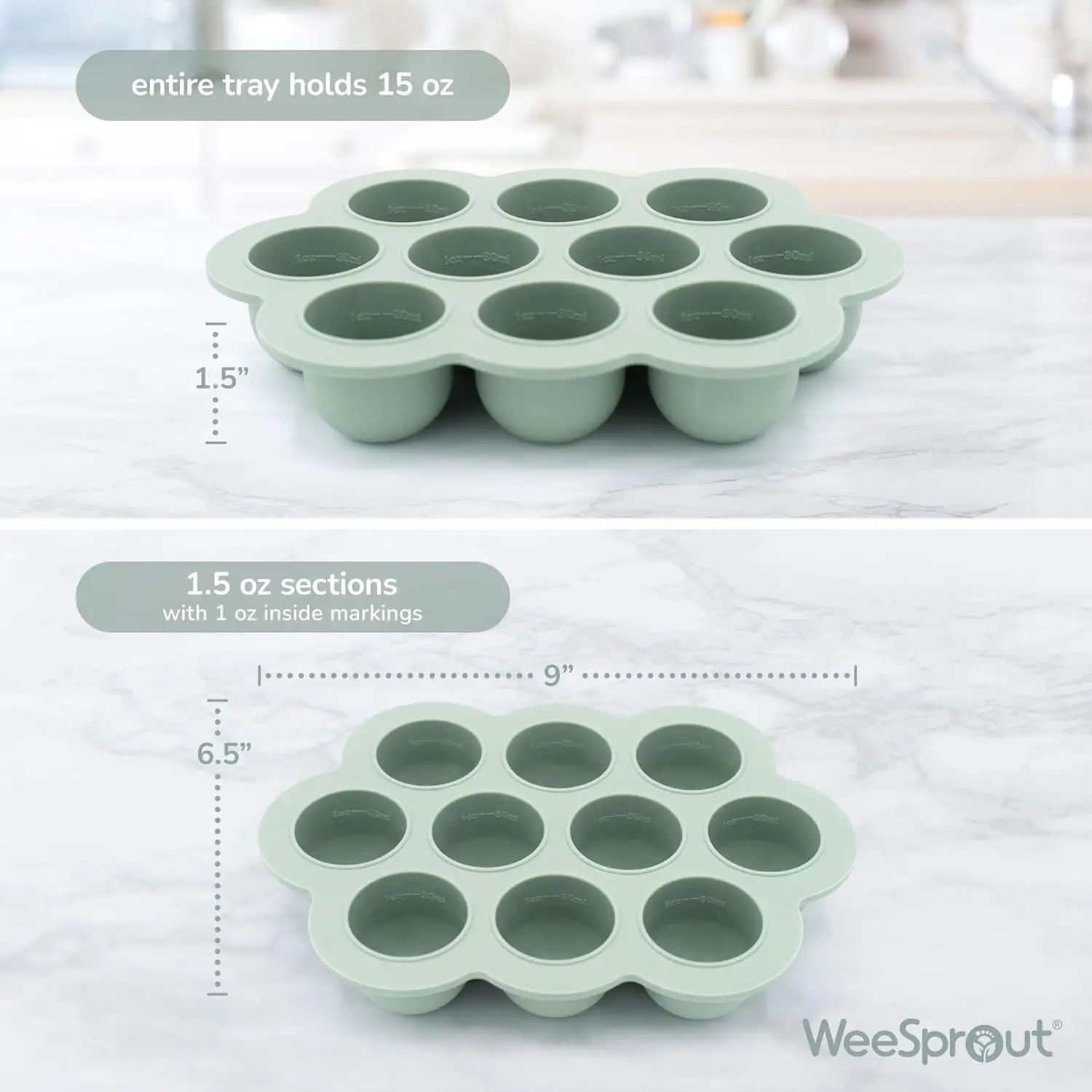 Bright Blue Silicone Freezer T - Veggie Baby Food のレビューと価格