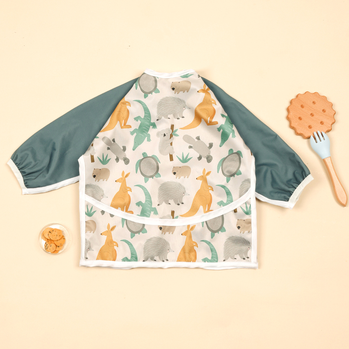 1 Baby Bib Feeding Waterproof  - Bib Long Sleeve のレビューと価格