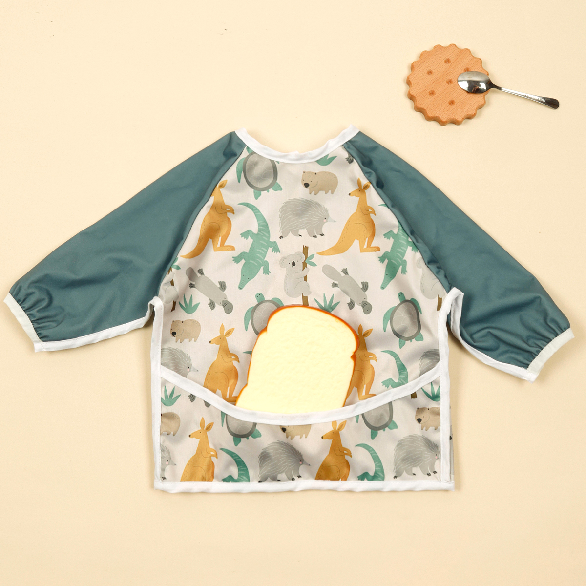 1 Baby Bib Feeding Waterproof  - Bib Long Sleeve のレビューと価格