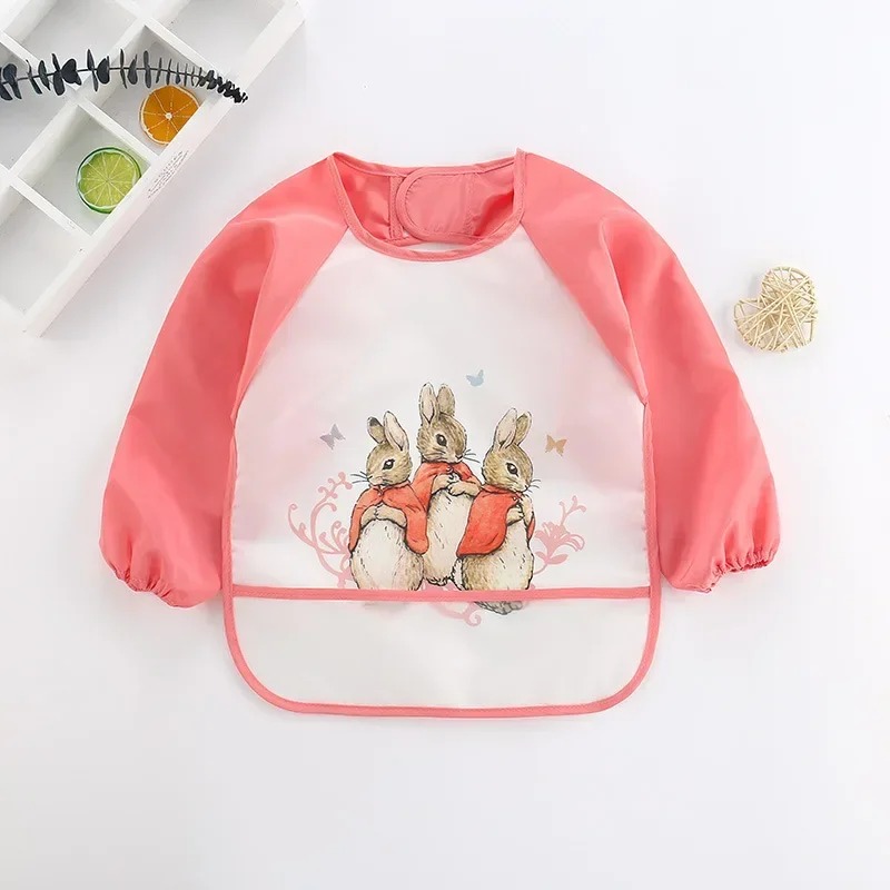 Baby's Soft Waterproof Bib Kid - Bib Long Sleeve のレビューと価格