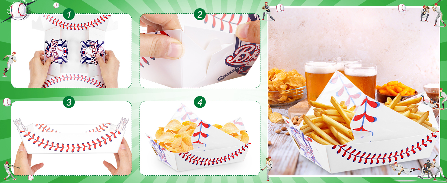 150Pcs Baseball Party Supplies - Baby Food Tray のレビューと価格