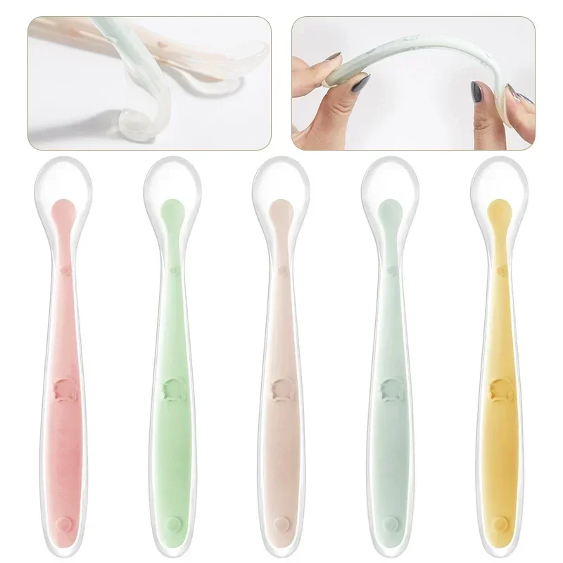Soft Silicone Baby Spoon Toddl - Baby Food Nutrition のレビューと価格