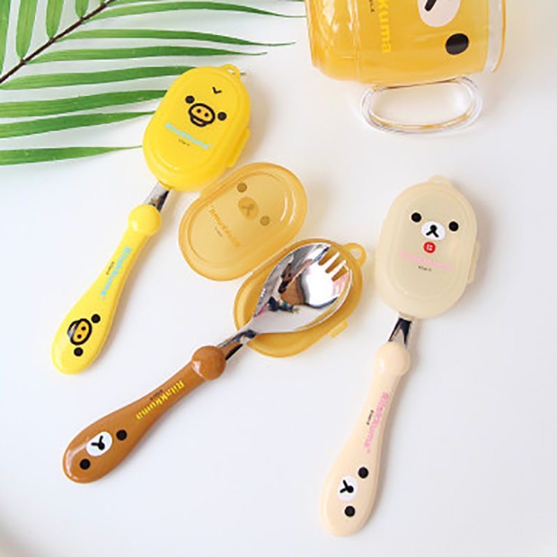 Rilakkuma Spoon Fork Integrate - Baby Food Kids のレビューと価格