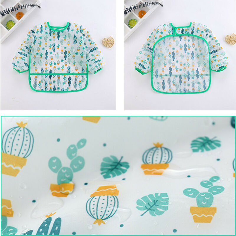 Baby Bibs New Cute Children Ba - Bib Long Sleeve のレビューと価格