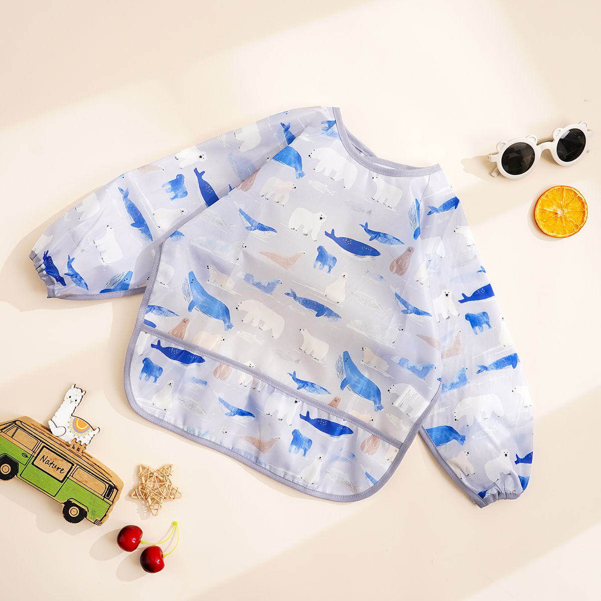 1 Pc Waterproof Baby Feeding B - Bib Long Sleeve のレビューと価格