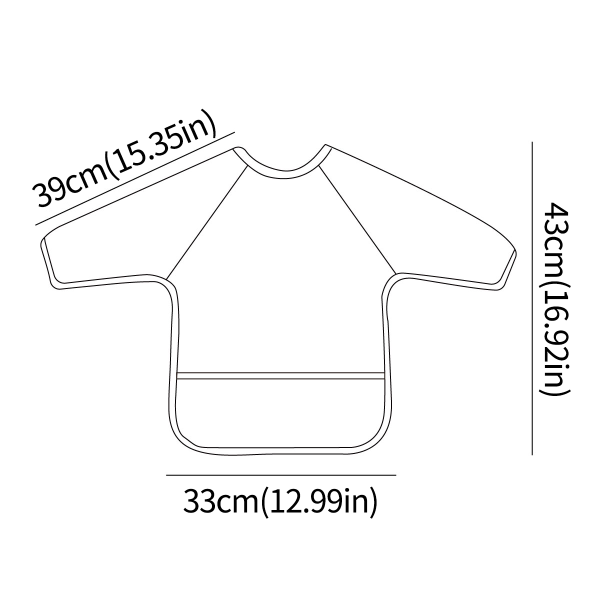 1 Pc Waterproof Baby Feeding B - Bib Long Sleeve のレビューと価格