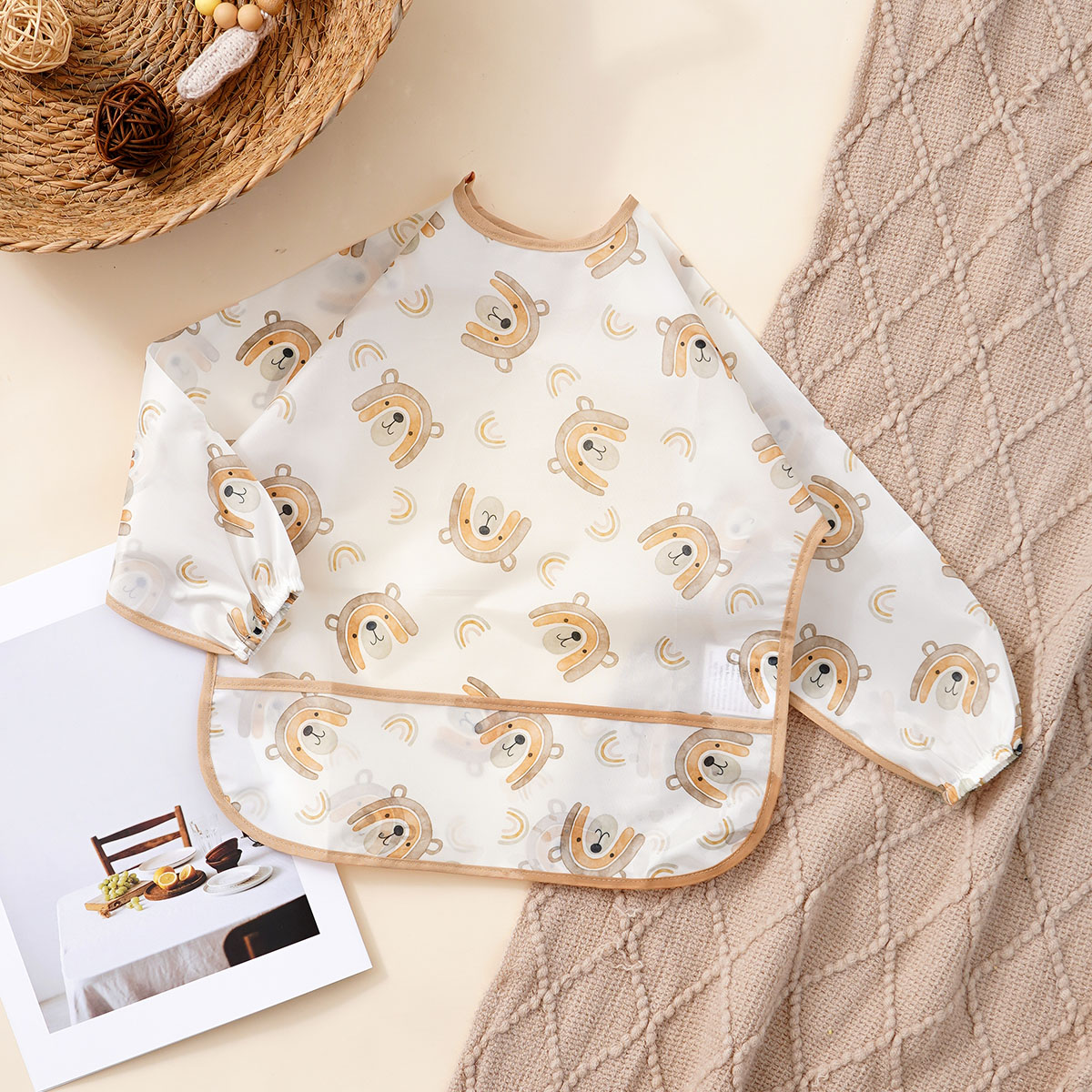 Long-Sleeve Baby Bib Machine W - Bib Long Sleeve のレビューと価格