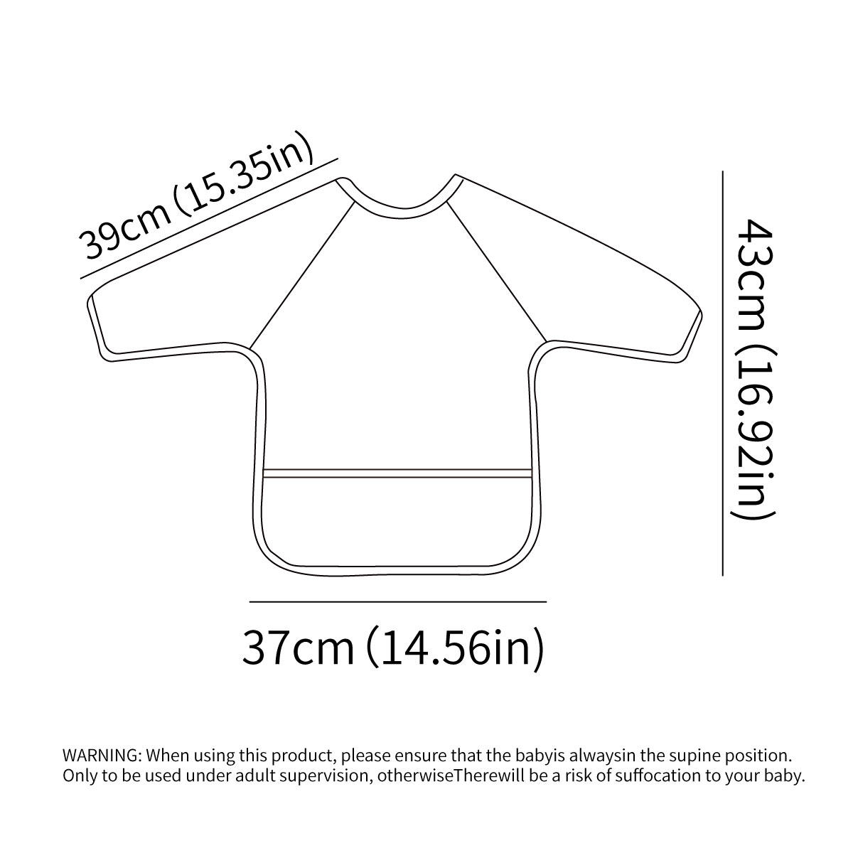 Long-Sleeve Baby Bib Machine W - Bib Long Sleeve のレビューと価格