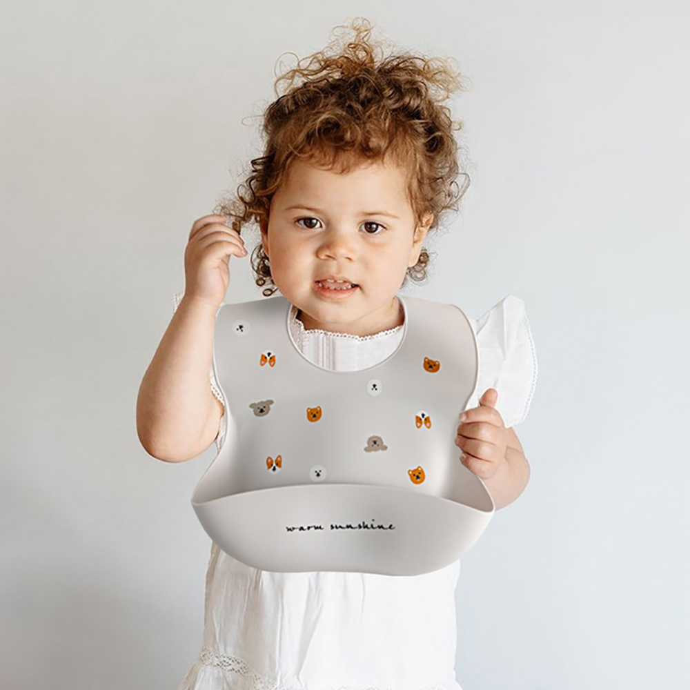 Baby Bib Waterproof Soft Silic - Baby Food Weaning のレビューと価格