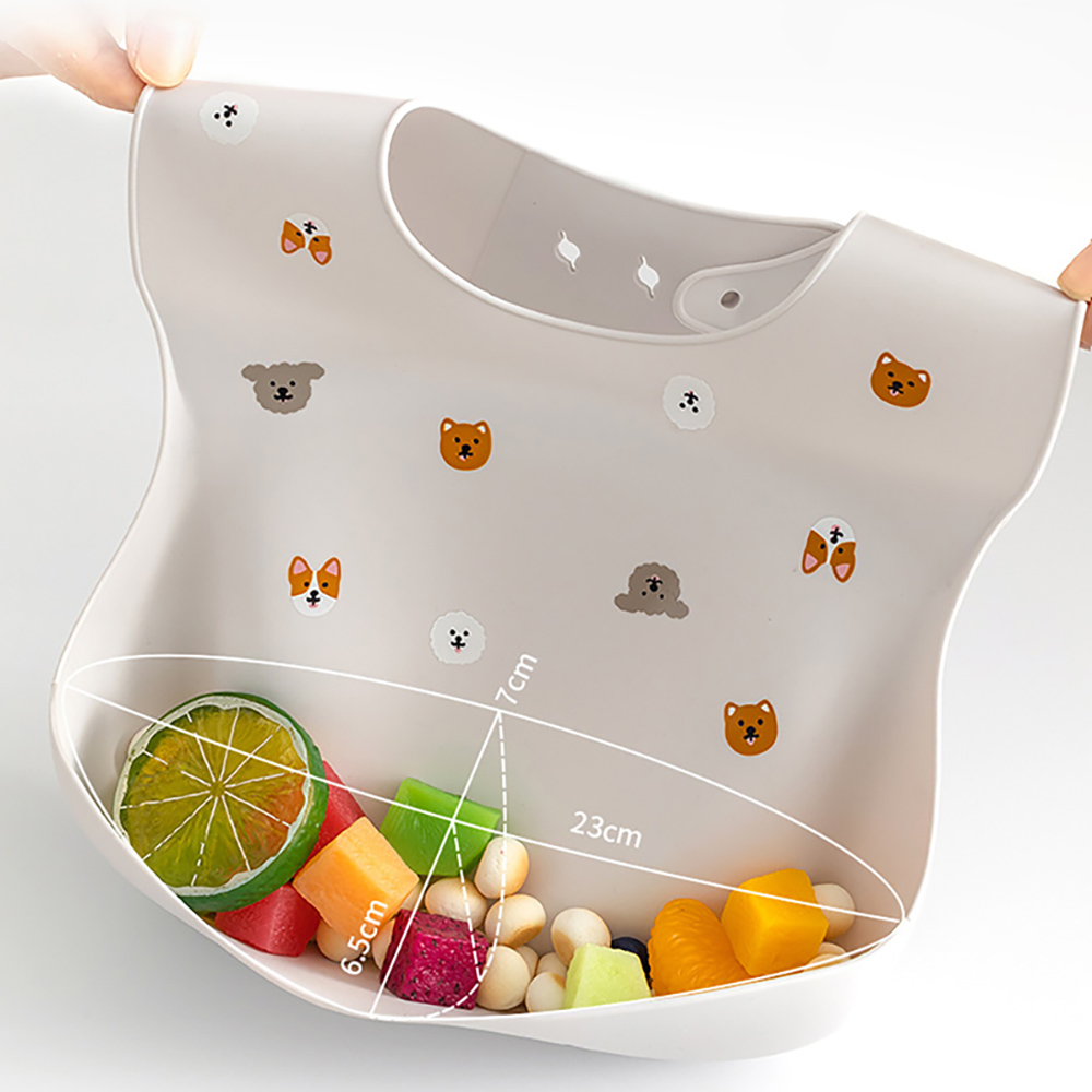 Baby Bib Waterproof Soft Silic - Baby Food Weaning のレビューと価格